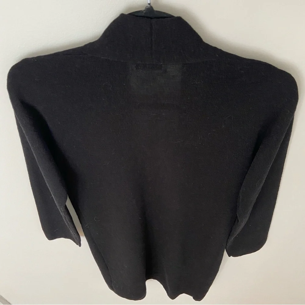 Aritzia Babaton Lance Cardigan Black Lightweight Long Open Sweater size xxs - Picture 3 of 9